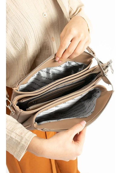 Just Polo Kadın Orijinal Yeni Sezon Lakos Omuz Çantası Shopper Ebat : 21 X 28 Cm Vizon