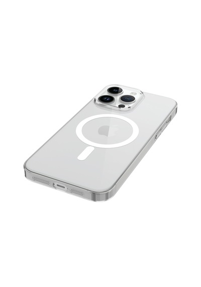 Apple Uyumlu iPhone  14 Pro Max Kılıf Zore Wireless Şarj Özellikli Şeffaf Tek Kamera Çerçeveli Porto Kapak