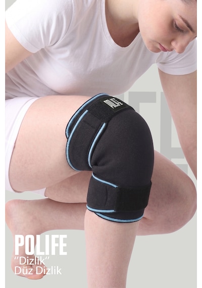 Polife Dizlik Sporcu Dizlik Darbe Koruyucu Sağ Sol Uyumlu 13x13 + Jel