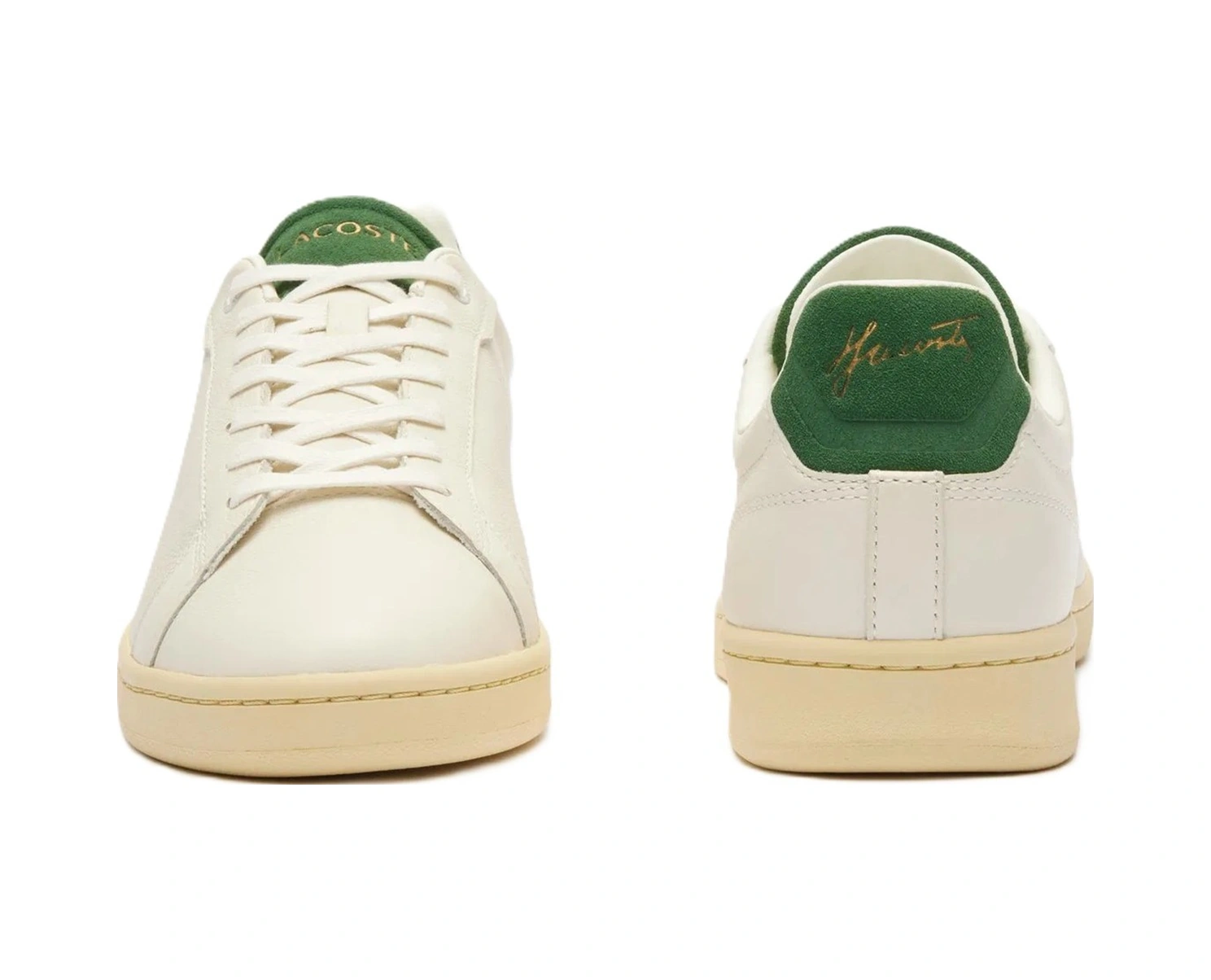 Lacoste Carnaby Pro Mens Leather Sneaker Hakiki Deri Günlük Spor Ayakkabı Krem Krem