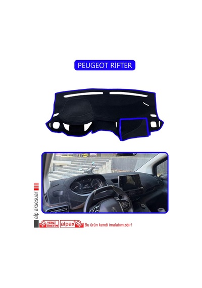 Peugeot Riftertorpido Koruma Halısı Mavi Kenar