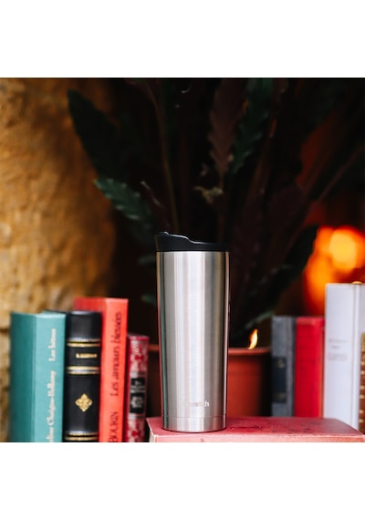 Qwetch QM6000 Isı Yalıtımlı 470 ML Termos Mug - Metalik
