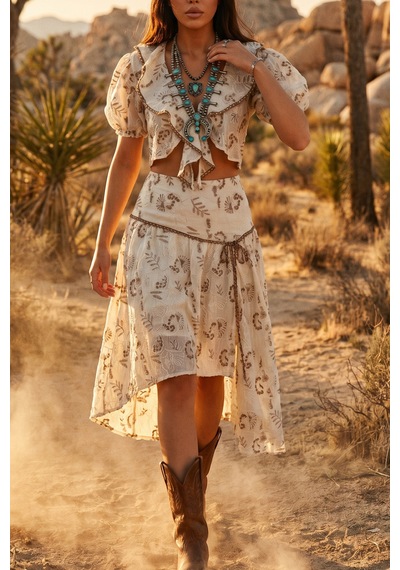 Fashion Cocktail Nakışlı İşlemeli Güpürlü Önden Bağlamalı Balon Kol Crop Bluz Ve Yırtmaçlı Asimetrik Uzun Yırtmaç Efekt Etek Yazlık Romantik Vintage Retro Bohem İkili Takım Kadın Set kahverengi Fashion Cocktail Nakışlı İşlemeli Güpürlü Önden Bağlamalı Balon Kol Crop Bluz Ve Yırtmaçlı Asimetrik Uzun Yırtmaç Efekt Etek Yazlık Romantik Vintage Retro Bohem İkili Takım Kadın Set kahverengi