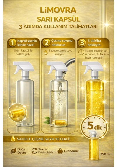 Mutfak Temizleyici- Yağ Sökücü 750 Ml - Bitkisel Tekli