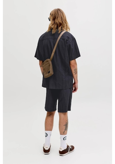 Jack & Jones Jpstjaıden Tyson Erkek Jogger Şort Rahat Kesim Günlük Yazlık Şort Siyah