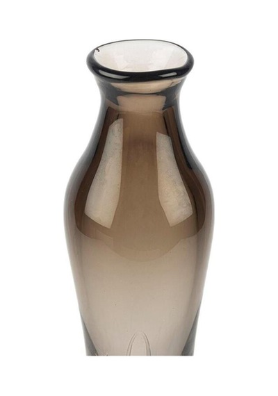Clear Kahve Cam Vazo 12x47cm Kahve