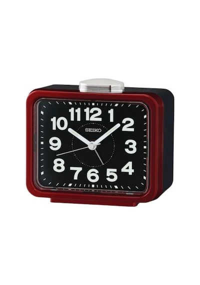 Seiko Qhk062r Sessiz Saniyeli Aydınlatmalı Bell Sesli Alarmlı Masa Saati Çok Renkli
