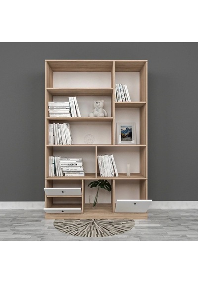 Macchiato Kitaplık Mdf Beyaz