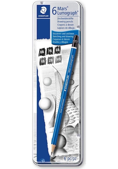 Staedtler Mars Lumograph Dereceli Kalem Seti 6Lı