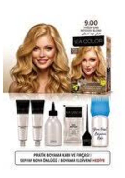 Sea Color Set Saç Boyası 9.00 Yoğun Sarı 2 Li +pratik Boya Kabı