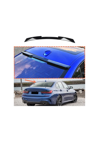 Bmw G20 2018-2023 Plastik Boyasız Yarasa M4 Cam Üstü Spoyler