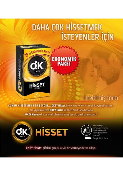 Prezervatif Nirvana 20'li + Hisset 20'li