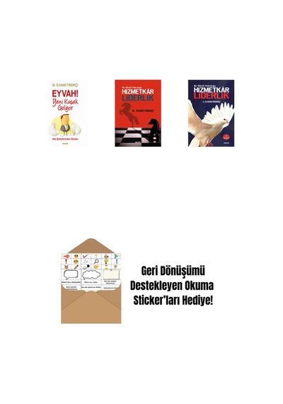 Eyvah Yeni Kuşak Geliyor + Hizmetkar Liderlik Cep Boy + Hizmetkâr Liderlik + Okuma Sticker'ları