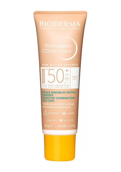 Photoderm Cover Touch Spf50+ Light Karma Yağlı Ciltler Kapatıcı Etkili Renkli Güneş Kremi 40 Ml