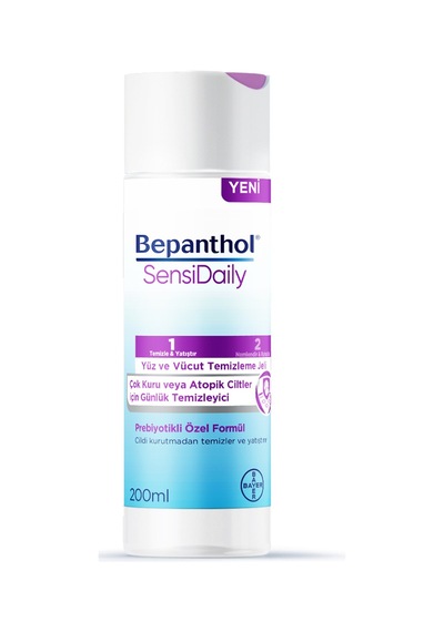 4 Adet Bepanthol Sensidaily Yüz Ve Vücut Temizleme Jeli 200 Ml Diğer