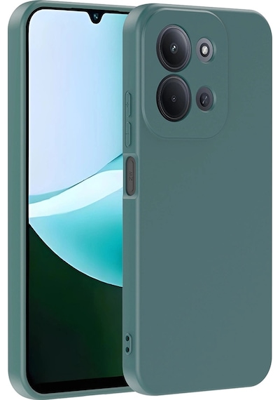 Xiaomi Redmi 15c Kılıf Zore Mara Lansman Kapak Koyu Yeşil
