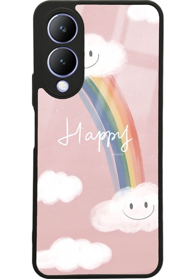 Vivo Y17s Happy Cloude Tasarımlı Glossy Telefon Kılıfı Çok Renkli