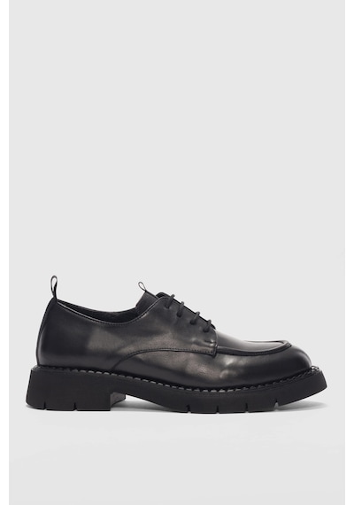 Dravel Bağcıklı Kadın Loafer- Siyah