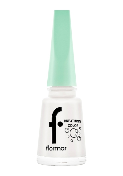 Flormar Nefes Alan Parlak Oje- Breathing Color Nail E. -002 Mılk Foam-8682536032537