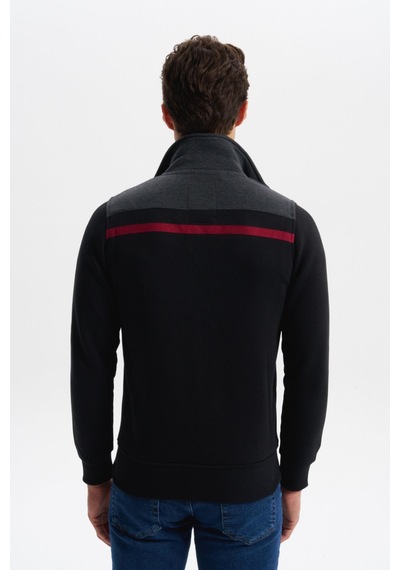 AR-MA Arma Erkek Slim Fit Örme Basic 3 İplik Şardonlu Dik Yaka Tam Fermuar Mont %70 Pamuk %30 Polyester K4myo9378 Siyah AR-MA Arma Erkek Slim Fit Örme Basic 3 İplik Şardonlu Dik Yaka Tam Fermuar Mont %70 Pamuk %30 Polyester K4myo9378 Siyah