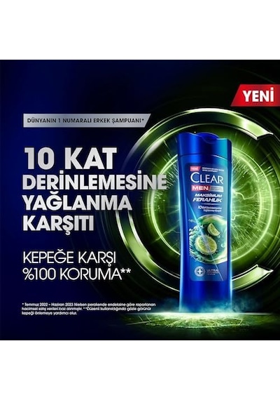 Men Kepeğe Karşı Etkili Şampuan Maksimum Ferahlık 350 Ml