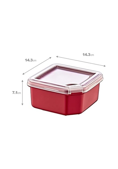 Smartware Q-box Saklama Kabı 1000 Ml Carmen Kırmızı 0