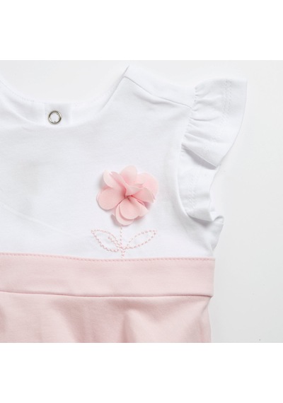 Chicco Kız Bebek Kısa Kollu Elbise 09101843000000 000031 Beyaz