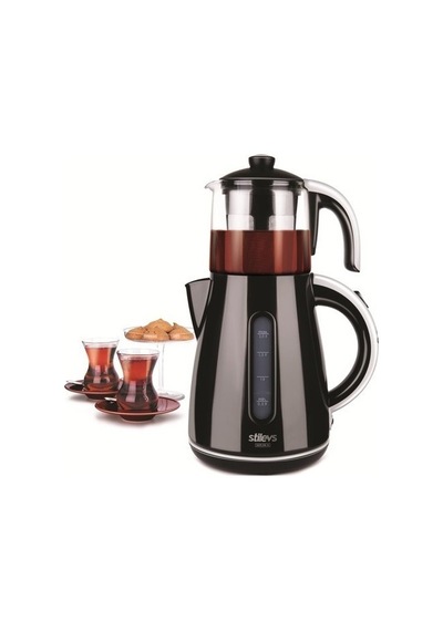 Stilevs Çays CM 16 2 L Çay Makinesi Siyah-Gri
