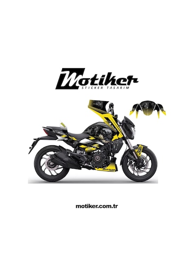 Bajaj Dominar Wolf Sticker Etiket Kaplama Model