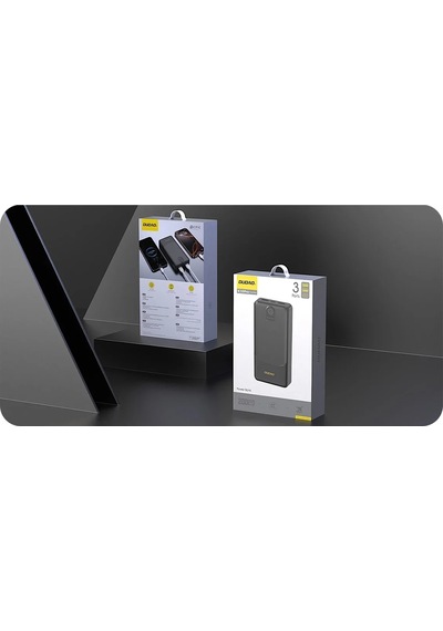 Powerbank Dudao K10pro 2.4a 20000mah 2 X Usb-a - Siyah 5468 Çok Renkli