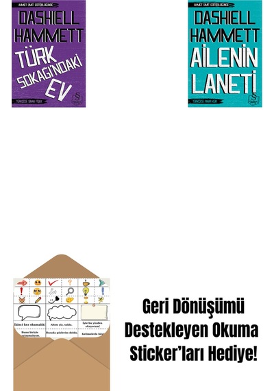 Türk Sokağındaki Ev Cep Boy + Ailenin Laneti Cep Boy + Okuma Sticker'ları