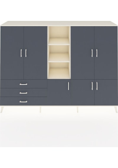 Hyperion Dolap 11 Raflı 3 Çekmeceli 7 Kapaklı 220x44x163 Aytaşı-a Aytaşı-antrasit Hyperion Dolap 11 Raflı 3 Çekmeceli 7 Kapaklı 220x44x163 Aytaşı-a Aytaşı-antrasit