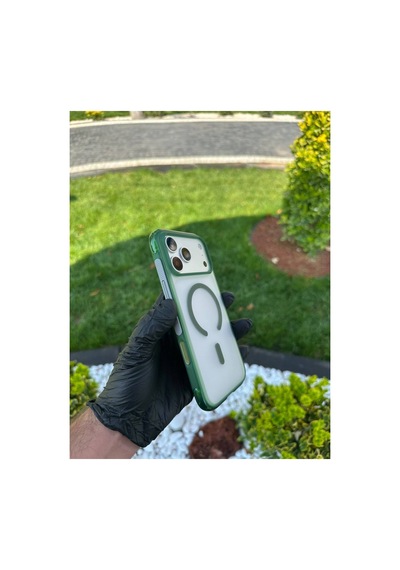 I Apple iPhone Uyumlu 17/18 Promax Yeşil Airbag Korumalı Kılıf Yeşil - 925149437 Yeşil