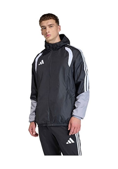 Adidas Tiro26c Aw Jkt Erkek Futbol Antrenman Yağmurluk Jx4247 Siyah Siyah