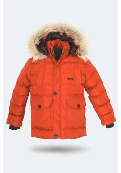 Slazenger Napolı I Unisex Çocuk Mont & Kaban Kiremit