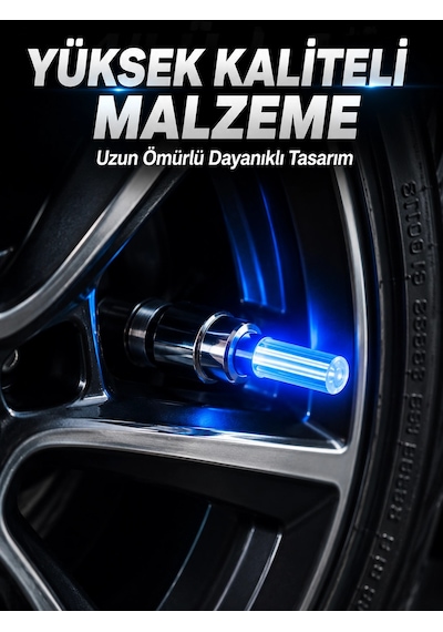 4 Adet Led Lastik Sibop Işığı Otomobil İçin Hareket Sensörlü Belirtilmemiş