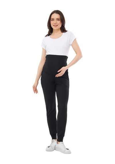 Luvmabelly Myra8095 Beli Ayarlanabilir Hamile Jogger Pantolon-siyah