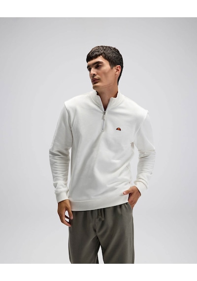 Ellesse Yarım Fermuarlı Beyaz Erkek Sweatshirt Em580 Beyaz