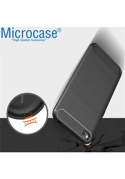 Microcase Xiaomi Redmi Go Brushed Carbon Kilif + Cam (Seç) 364731802