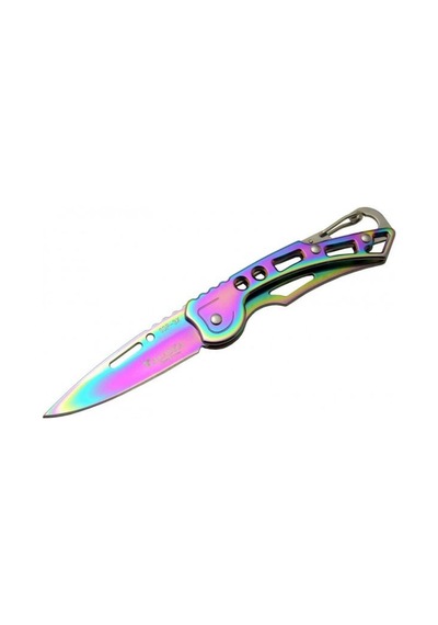 Alaska Sdr-3x Gökkuşağı Metal Kamp Çakı 15,5 Cm Manuel, Kemerlikli Pop Çok Renkli