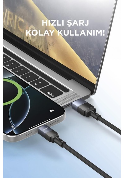 Torima U18 Siyah Usb İle Type-c Şarj Ve Data Kablosu