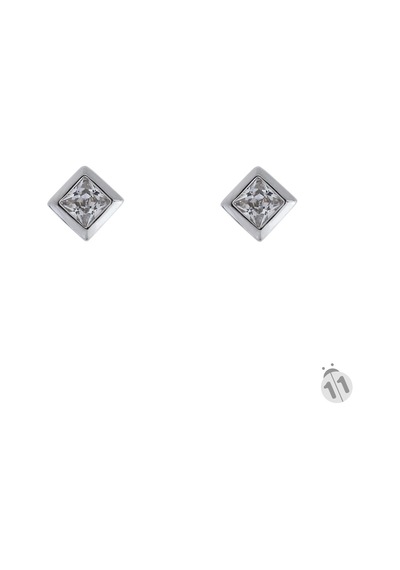 925 Ayar Zirkon Taşlı Vidalı Gümüş Küpe N11.10430