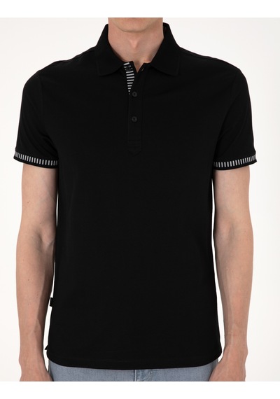 Pierre Cardin Erkek Siyah Tişört 50302616-vr046 Siyah