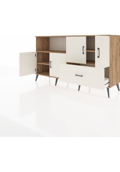 Hyperion Konsol 4 Raflı Tek Çekmeceli 4 Kapaklı 176x44x99 Çam-ayt Çam-aytaşı Hyperion Konsol 4 Raflı Tek Çekmeceli 4 Kapaklı 176x44x99 Çam-ayt Çam-aytaşı