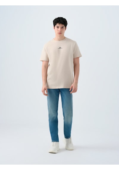 Erkek Regular Fit T-shirt Lf2038728 Kahverengi