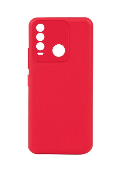 Zore Tecno Spark 8t Kılıf Omsy Biye Silikon - Kırmızı