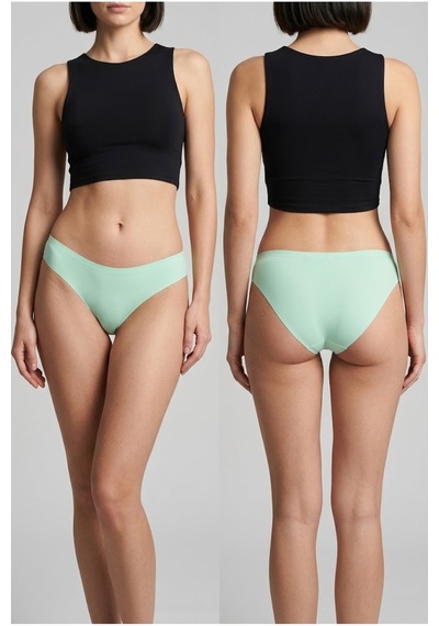 Loule Kadın 6'lı Modal Pamuklu İz Yapmaz Bikini Külot Renkli Set Çok Renkli