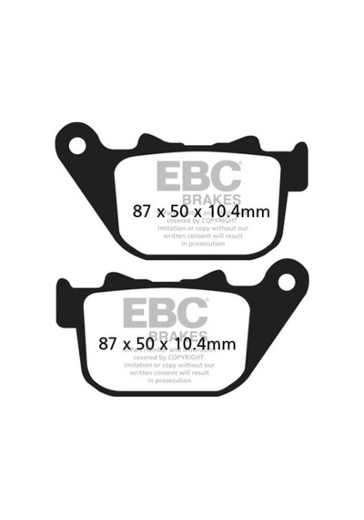 Ebc Fa387v Harley Davıdson Xl883/xl1200 Sportster 04-13 Yarı Sınter Arka Fren Bala
