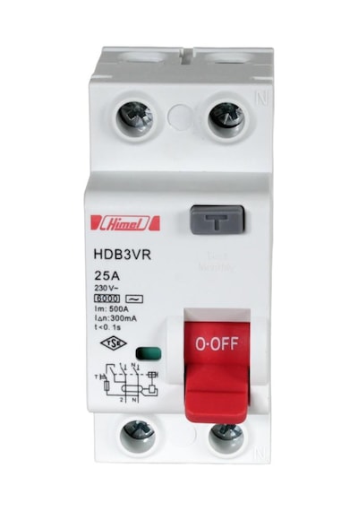 Himel 6kA 300mA 25A 1P+N Kaçak Akım Rölesi / HDB3VR225TC