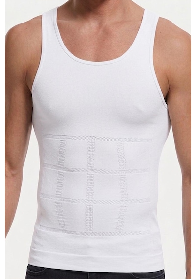 Fit Women Erkek Atlet Korse Bel Göğüs Göbek Dik Duruşa Yardımcı 6050 Beyaz
